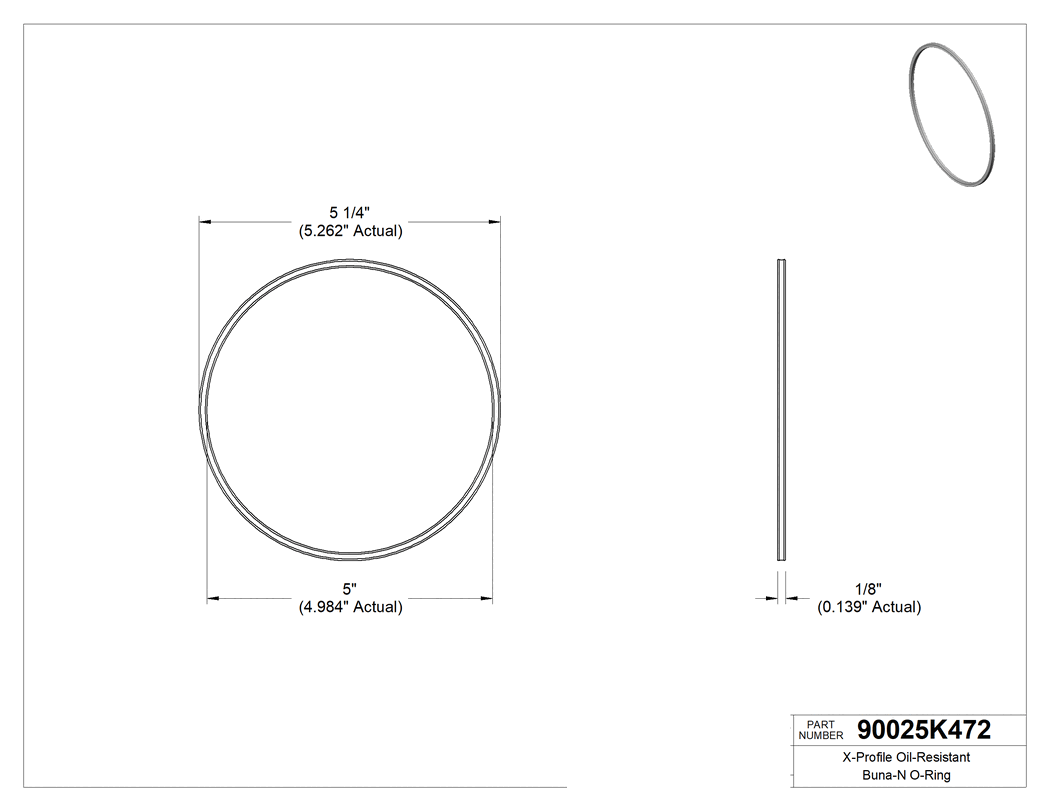 Technical drawing - 90025K472
